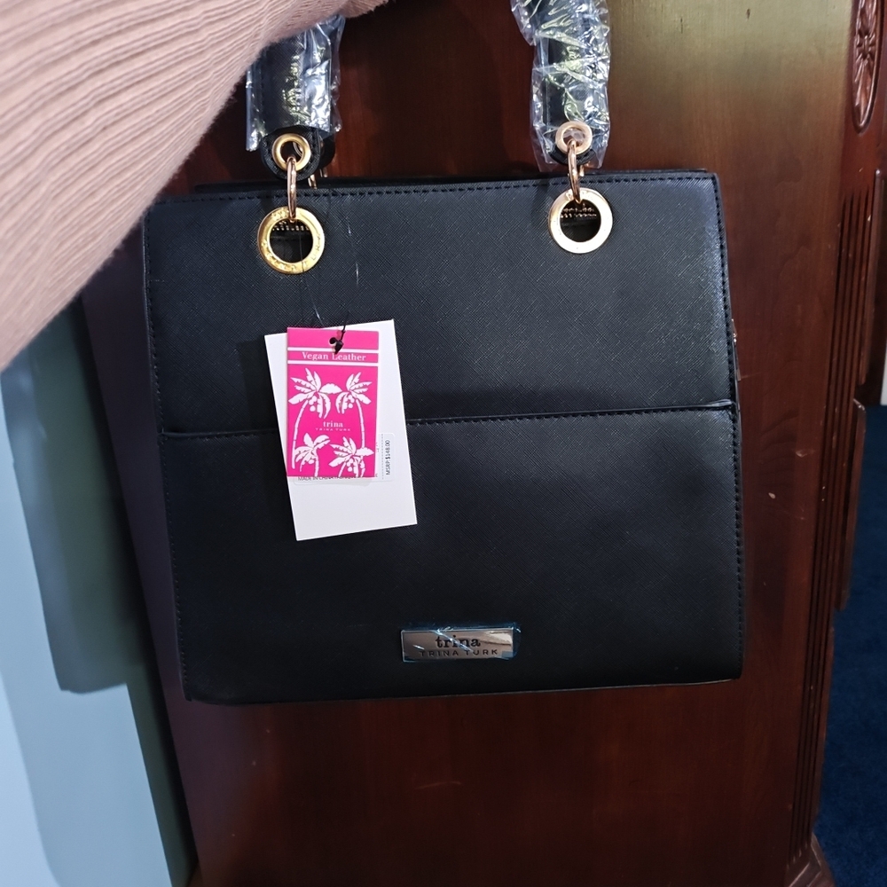 Stylish Black Tote Bag